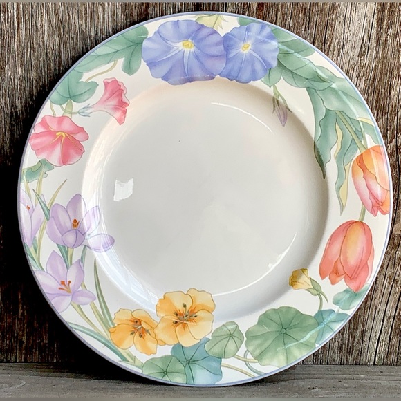 Vintage Discontinued Mikasa Optima SPRING LEGACY 10.75” Dinner Plate Replacement - Picture 1 of 16